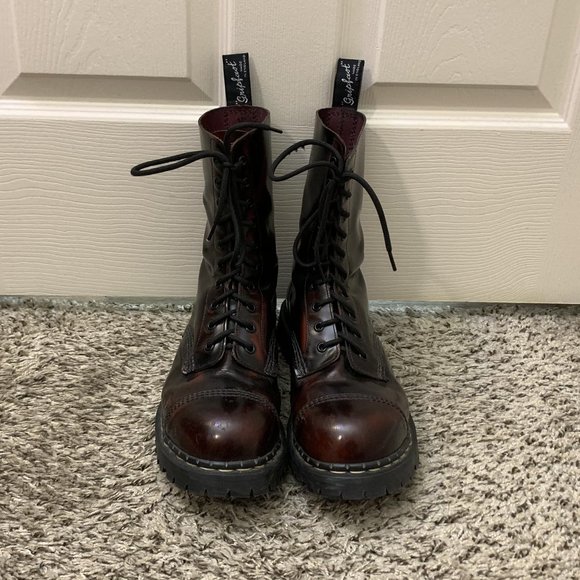 Gripfast Other - Sold - Gripfast 10 Hole Combat Boots Burgundy Ruboff 10UK